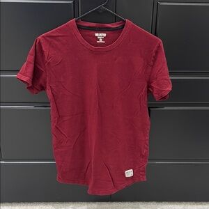 Hollister Red Short Sleeve Tee Classic Crew Neck